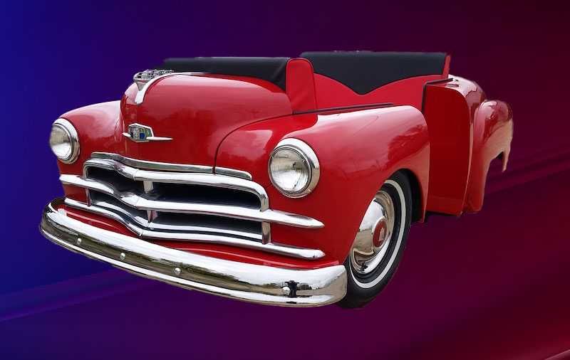 Car Couches, Car Desks, Car Sofas, Mustangs, 

      1950 Chevy, Chevies, 1950 Mustang, Car Seats, Retro Cars